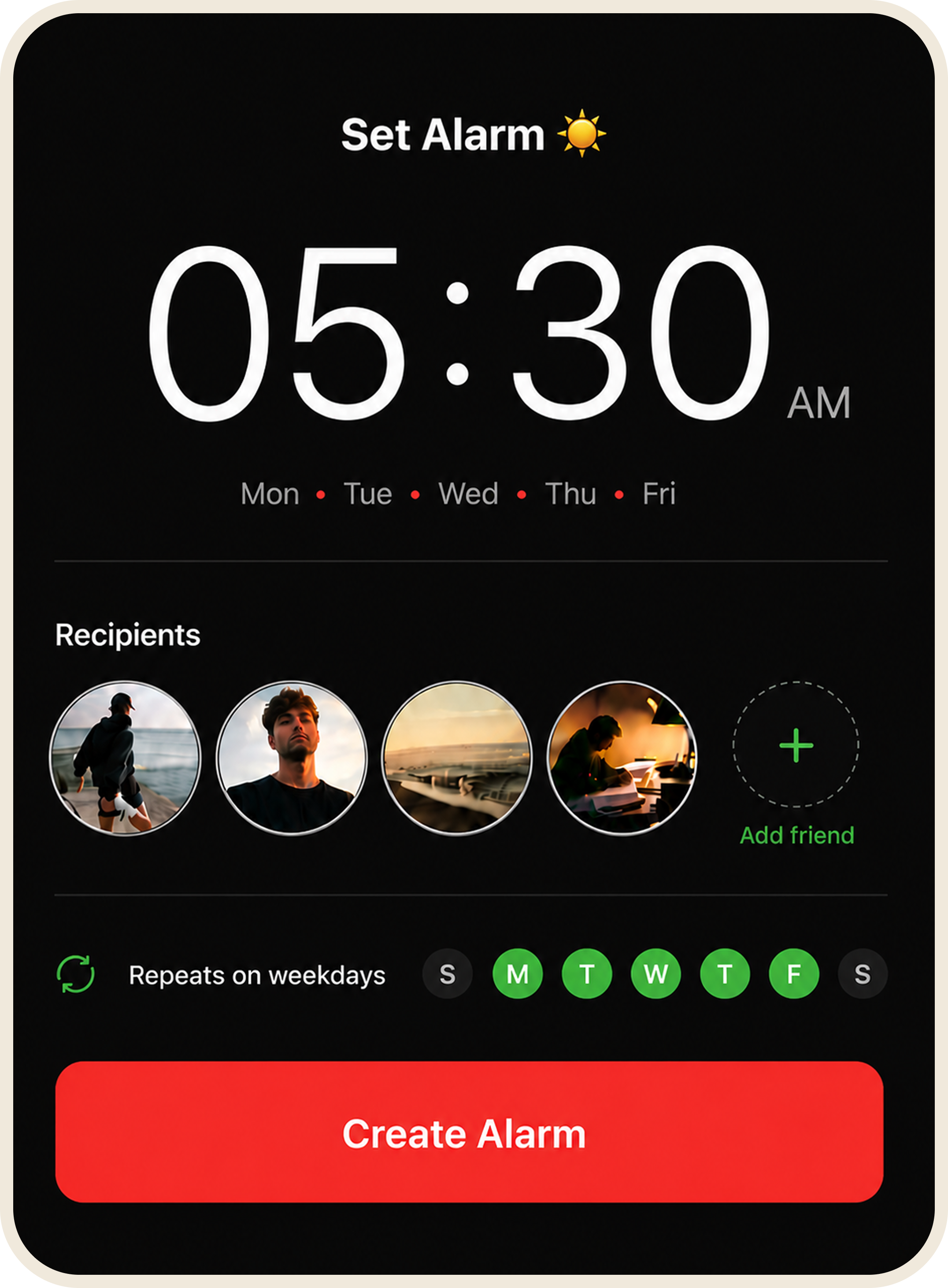 Morning Run alarm stats